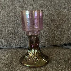 Pink Iridescent Tulip Fairy Lamp Candle